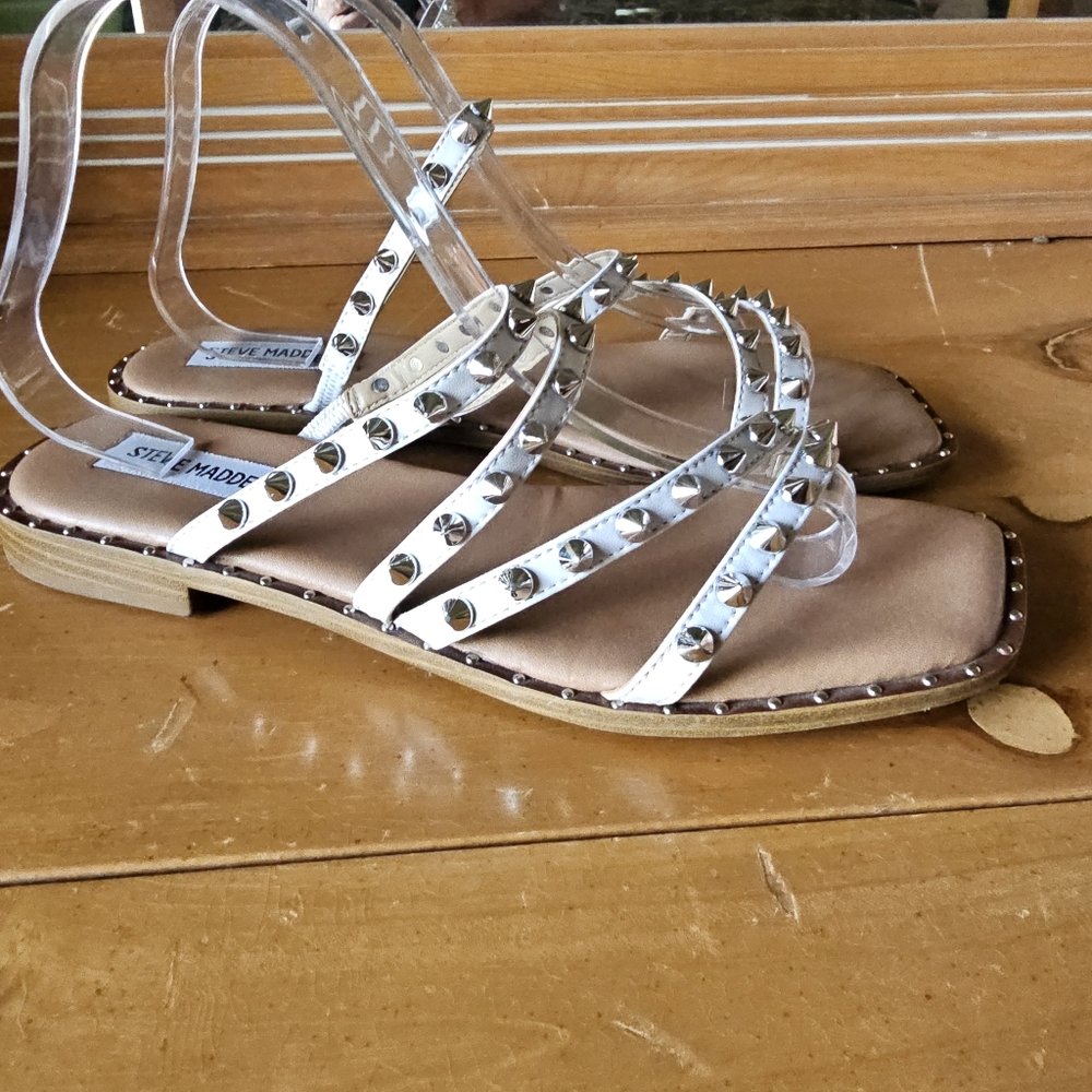 Steve Madden Skyler Square Toe Sandals Sz 9.5